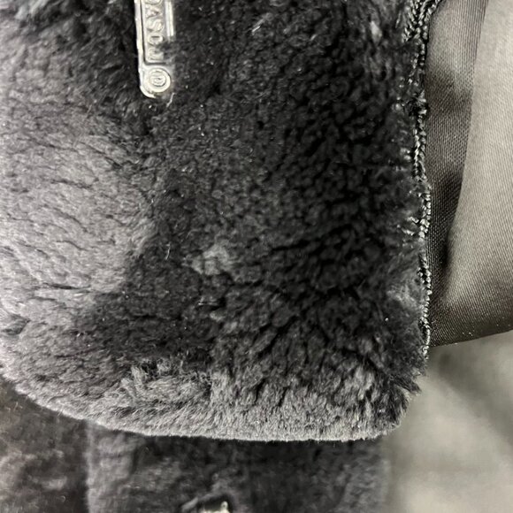 Vintage AJ Gervais Windsor Black Plush Fluffy Full Length Genuine Rabbit Coat - Picture 7 of 12